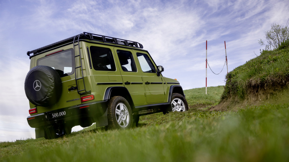 Mercedes-Benz G 500 agave green 500,000th